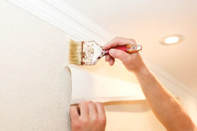 Pose de papier peint à Suin — revêtements muraux et toiles de verre